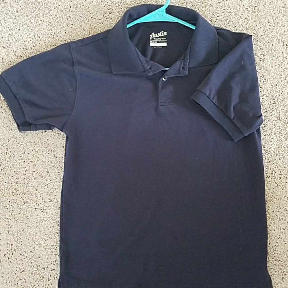 Boys navy blue polo shirt size extra large 14/16